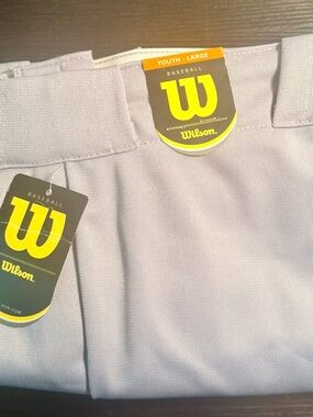 Youth Wilson Light Gray Baseball Pants